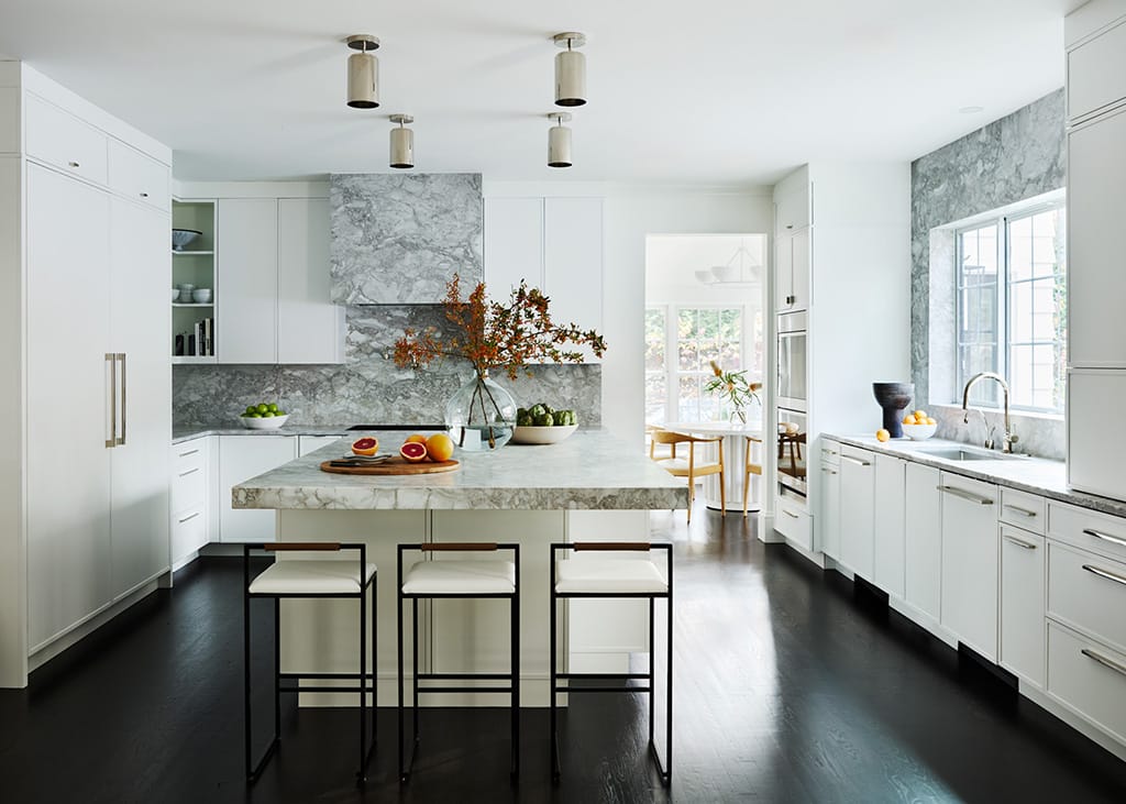 White with Marble Accents