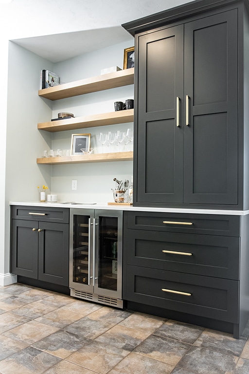 Black & Gold Hardware Bar