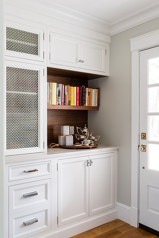 Wood and White Pantry