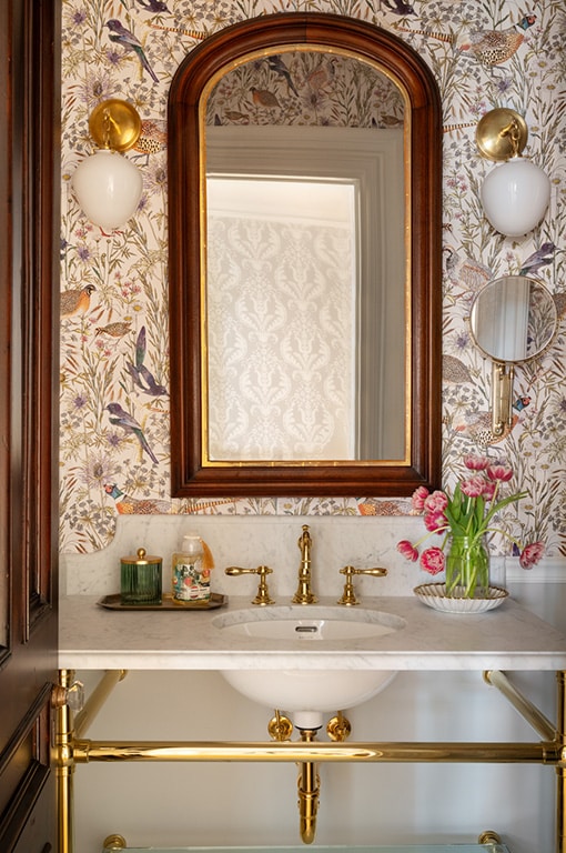 Gold & White Marble