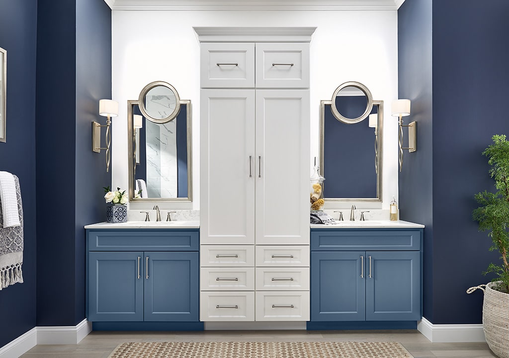 harbor house stock vanity - wolf york bayside bathroom
