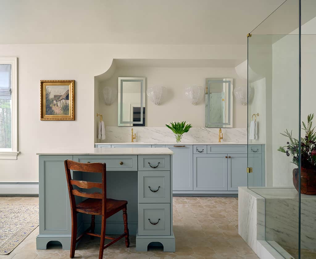 Powder Blue Bathroom