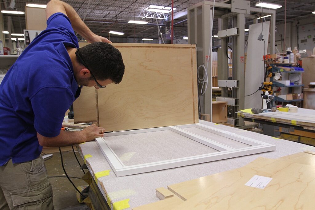 Cabinet manufacturing at a Metropolitan Cabinet factory