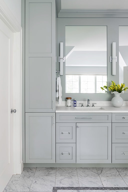 Gunsmoke Bathroom Sink Cabinets